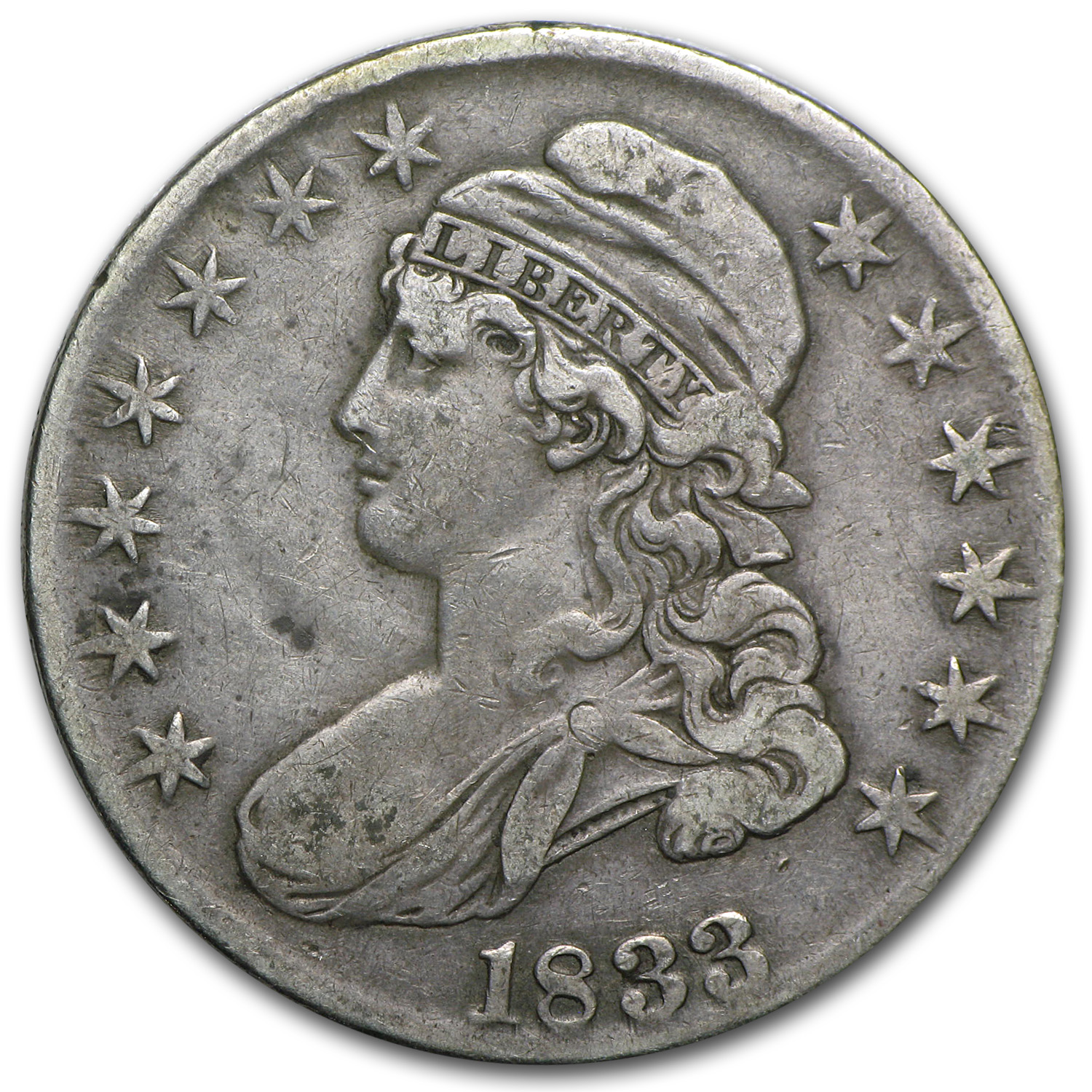 Buy 1833 Bust Half Dollar VF