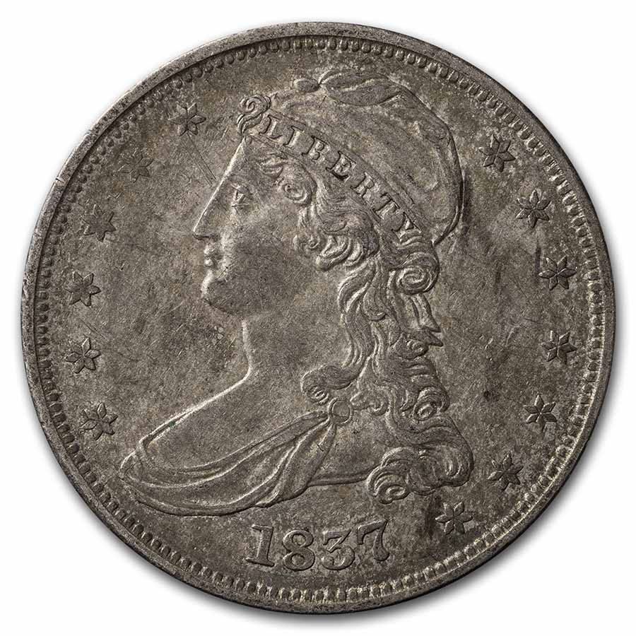 Buy 1837 Reeded Edge Half Dollar AU