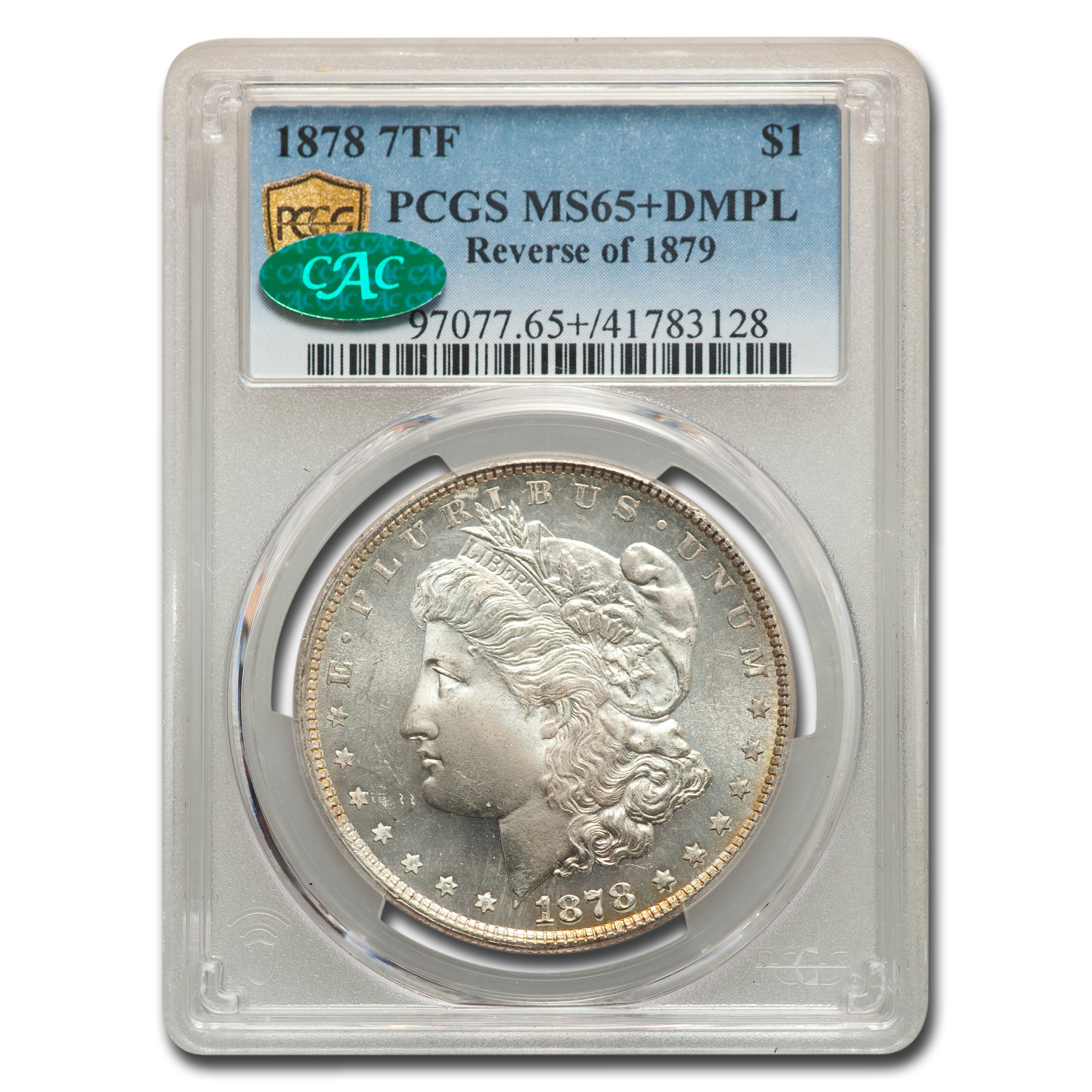 Buy 1878 Morgan Dollar DMPL MS-65+ PCGS CAC (Reverse of 1879)