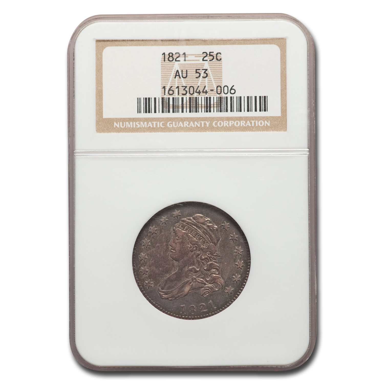 Buy 1821 Capped Bust Quarter AU-53 NGC
