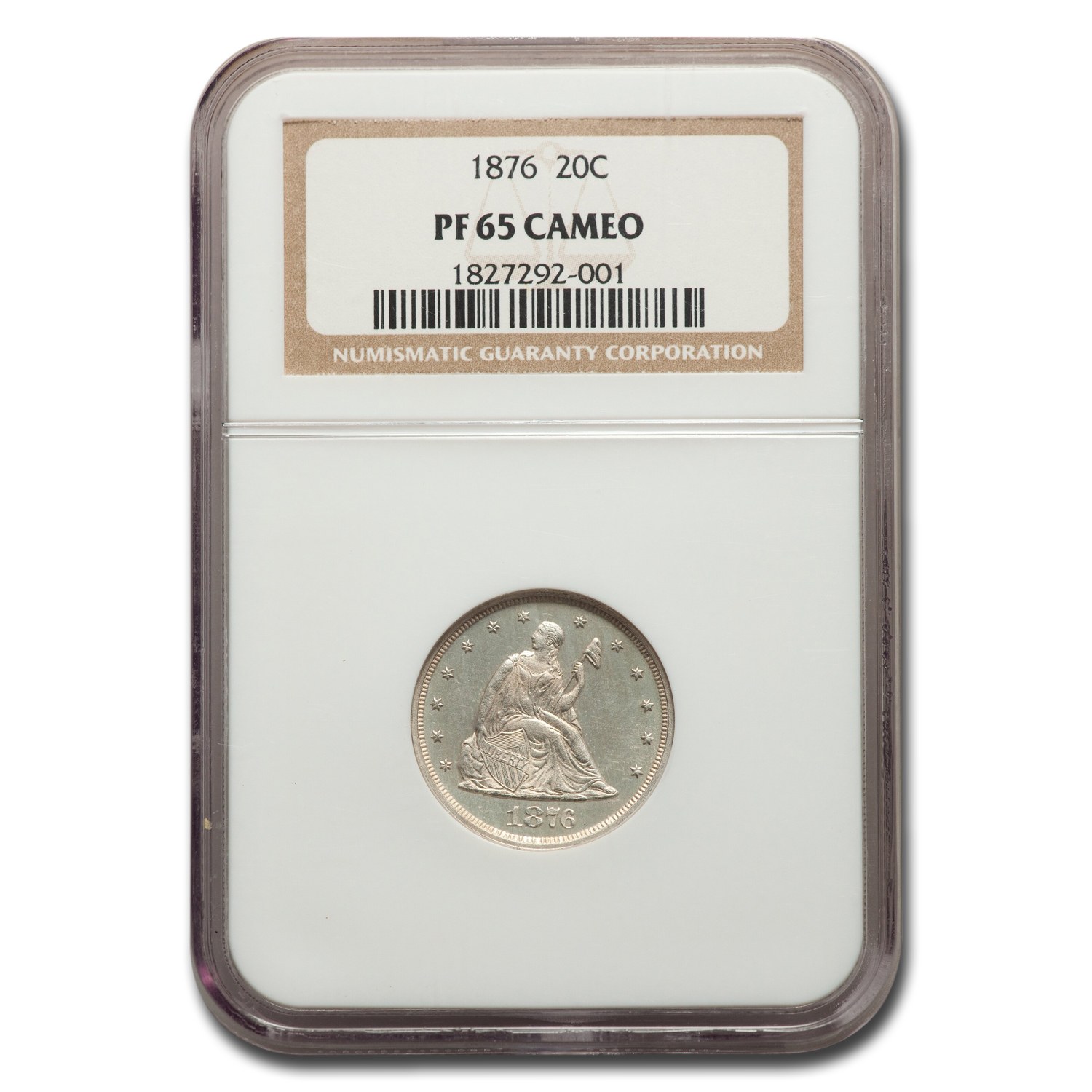 Buy 1876 Twenty Cent Piece PF-65 Cameo NGC