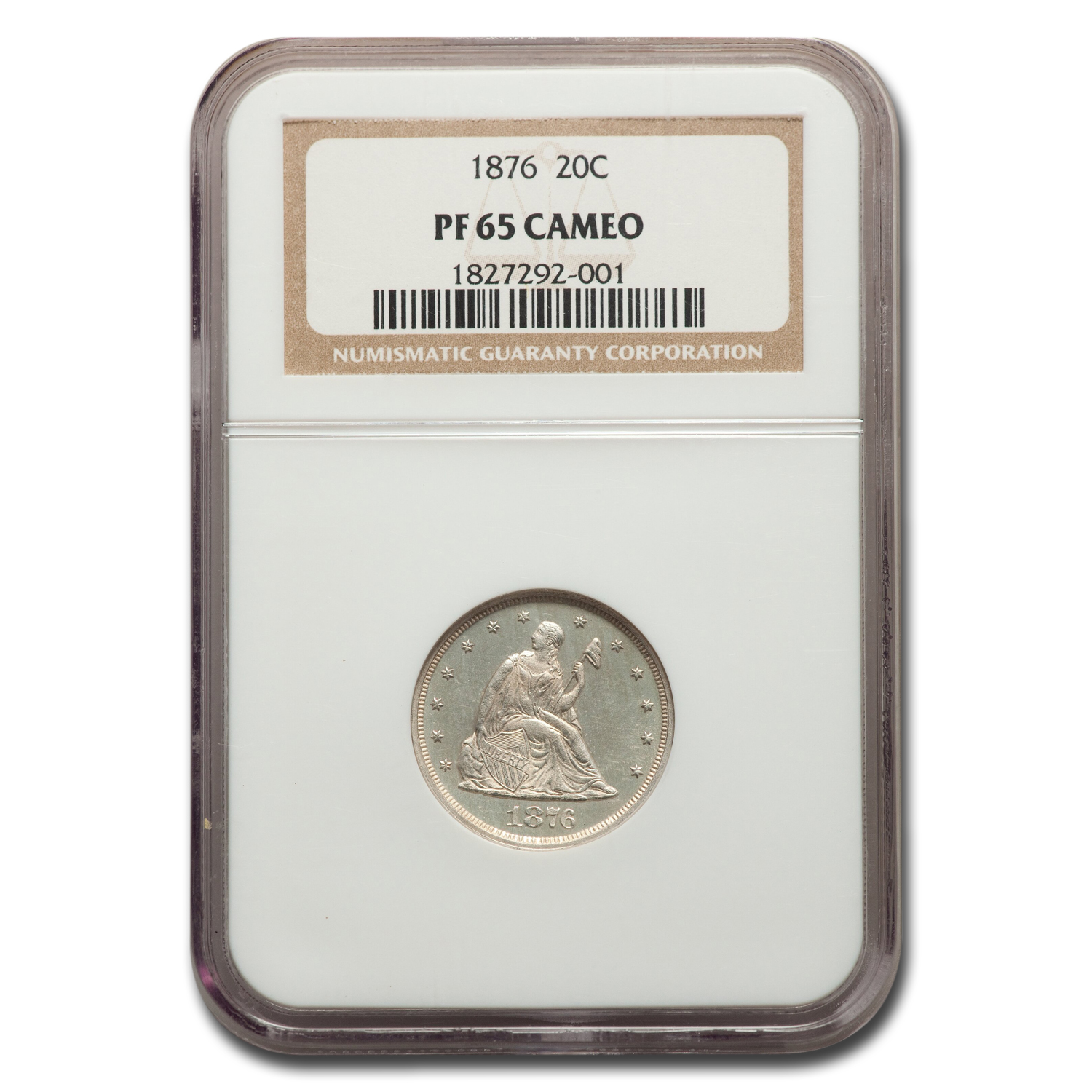 Buy 1876 Twenty Cent Piece PF-65 Cameo NGC