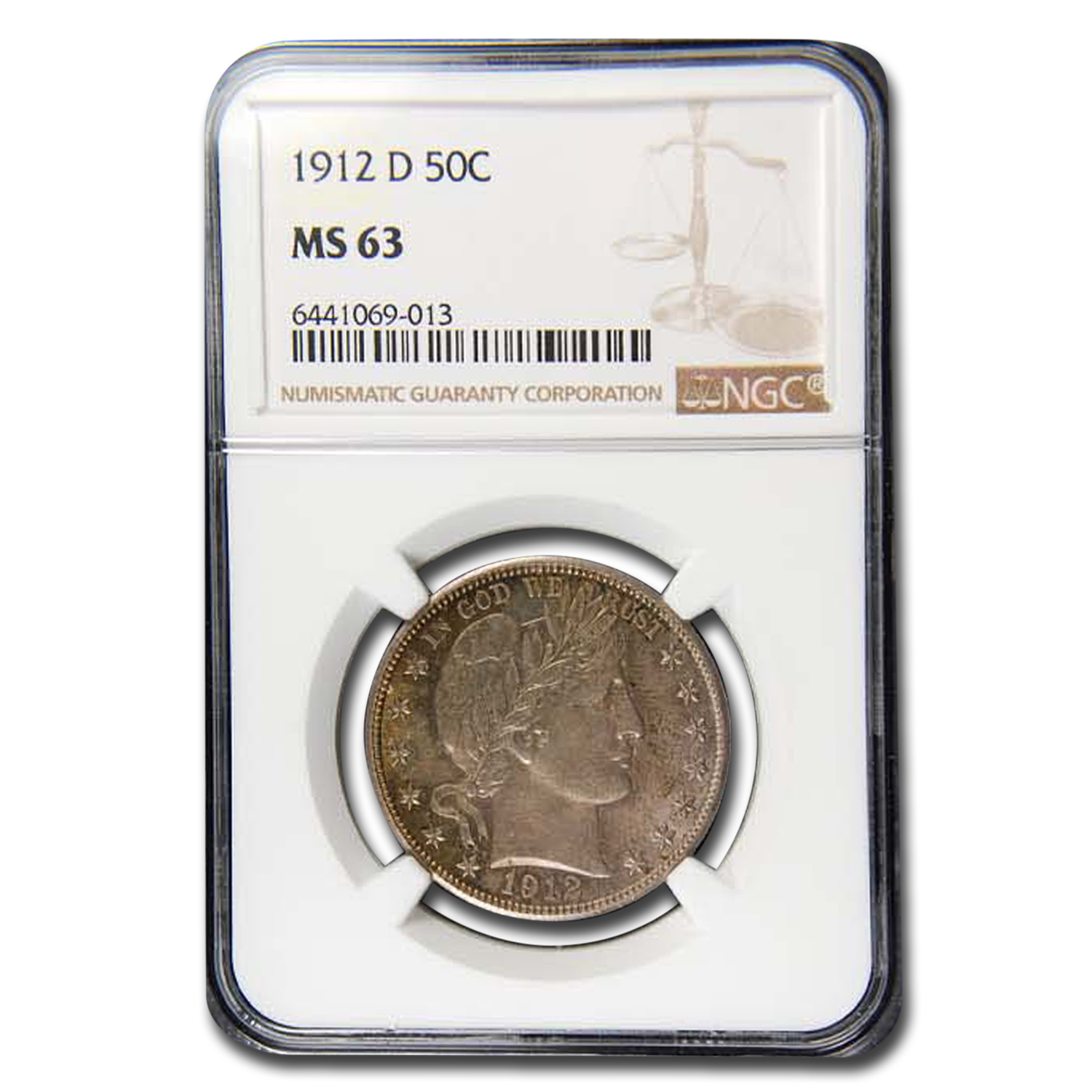 Buy 1912-D Barber Half Dollar MS-63 NGC