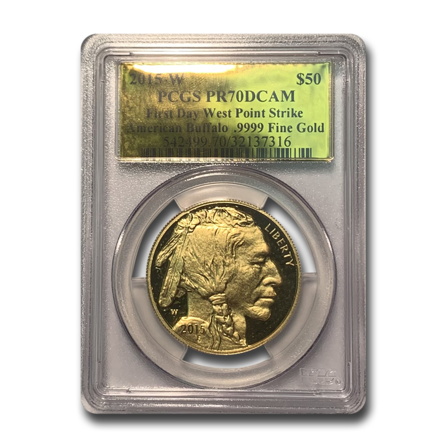 Buy 2015-W 1 oz Proof Gold Buffalo PR-70 PCGS (Gold Foil,FDI)