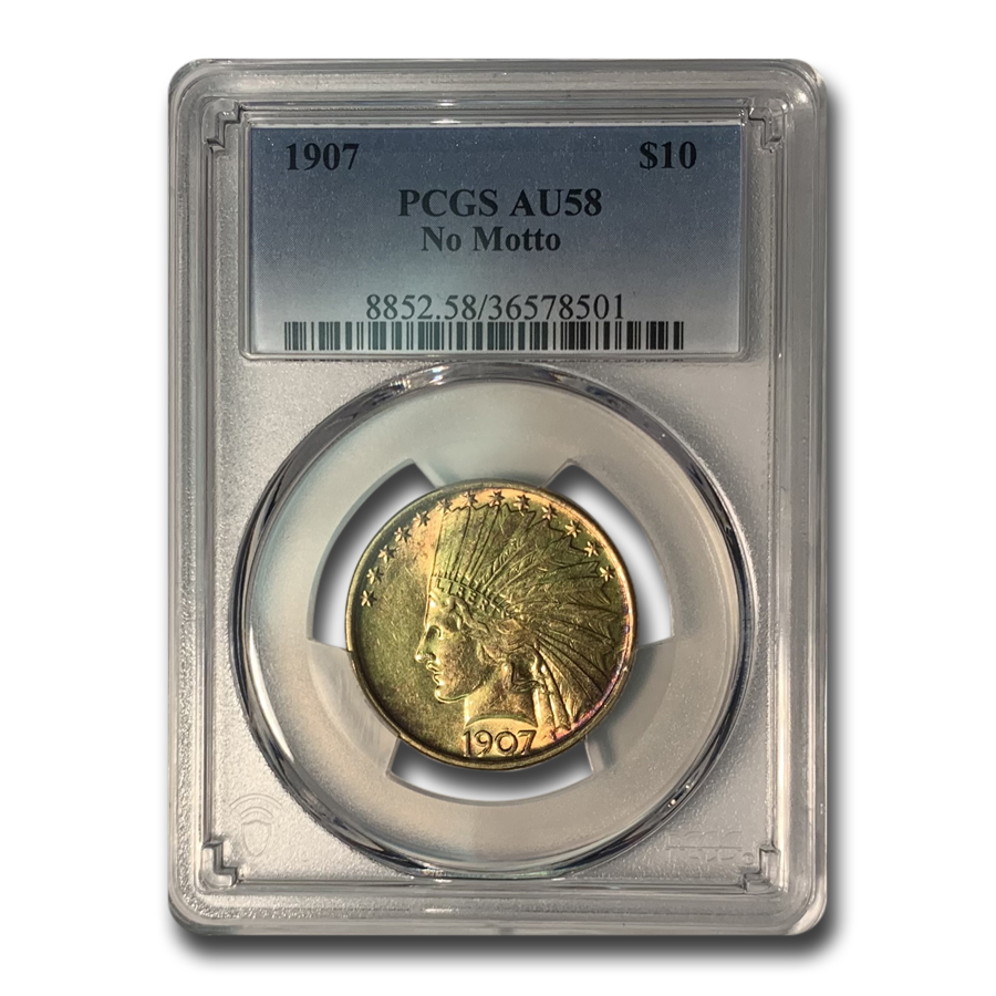 Buy 1907 $10 Indian Gold Eagle AU-58 PCGS (Beautiful Toning)