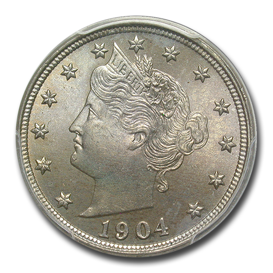 Buy 1904 Liberty Head V Nickel MS-65+ PCGS
