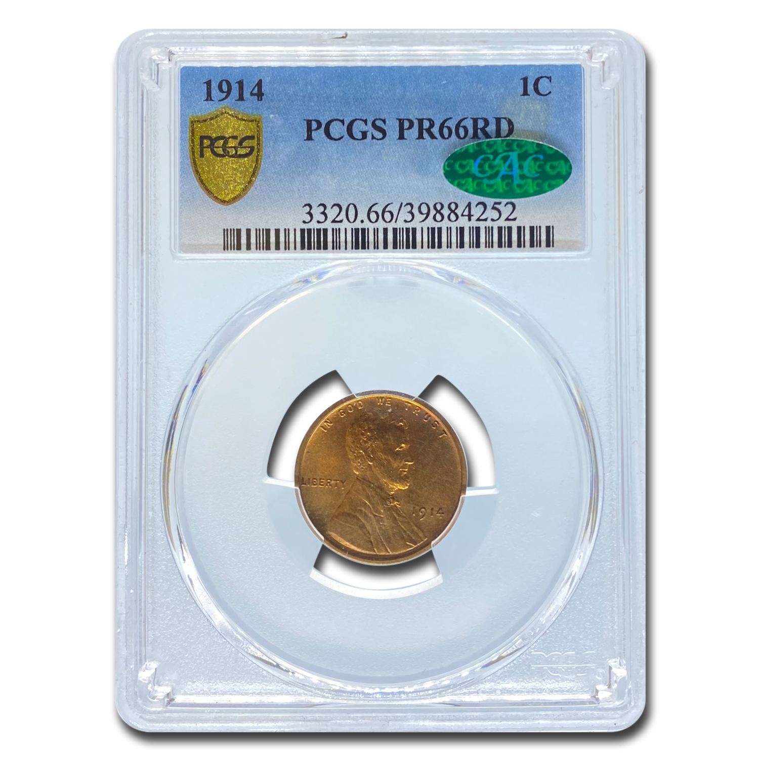 Buy 1914 Lincoln Cent PR-66 PCGS CAC (Red)