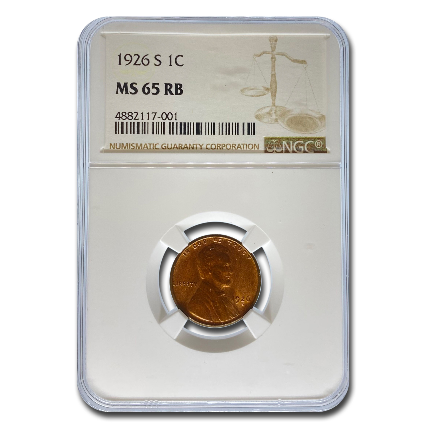 Buy 1926-S Lincoln Cent MS-65 NGC (Red/Brown)