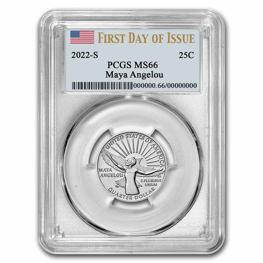 Buy 2022-P Maya Angelou American Women Quarter MS-66 PCGS (FDI)