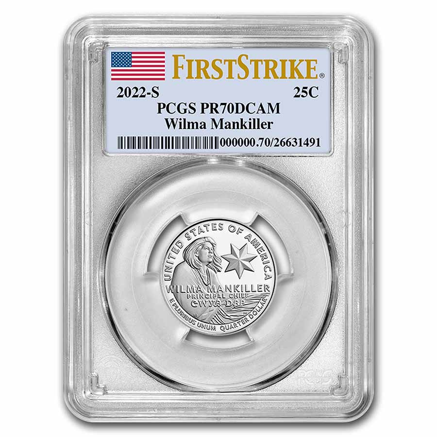 Buy 2022-S Wilma Mankiller Quarter Proof PR-70 PCGS (FS)