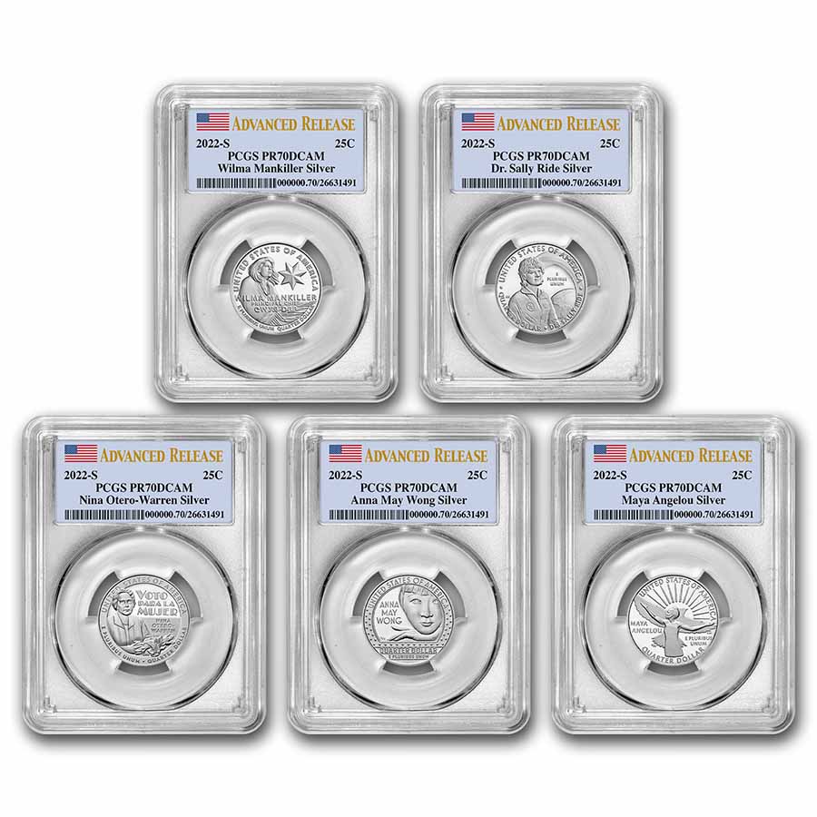 Buy 2022-S American Women Quarters Proof Set PR-70 (AR)