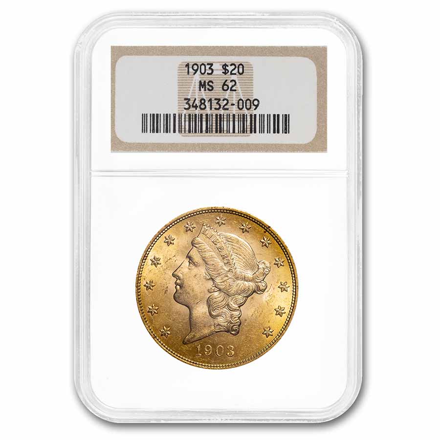 1903 $20 Liberty Gold Double Eagle MS-62 NGC - Click Image to Close