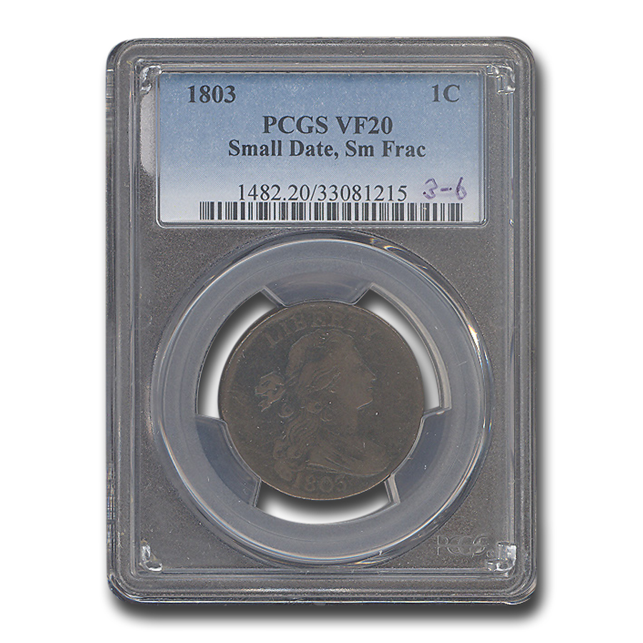 Buy 1803 Draped Bust Large Cent VF-20 PCGS (Small Date, Sm Frac.)