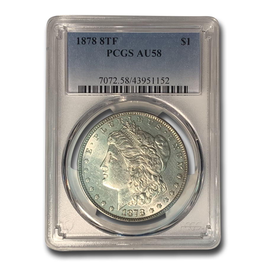 Buy 1878 Morgan Dollar AU-58 PCGS