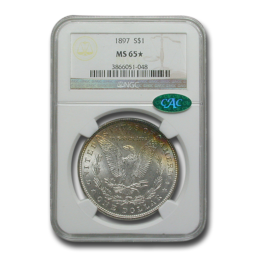 Buy 1897 Morgan Dollar MS-65* NGC CAC