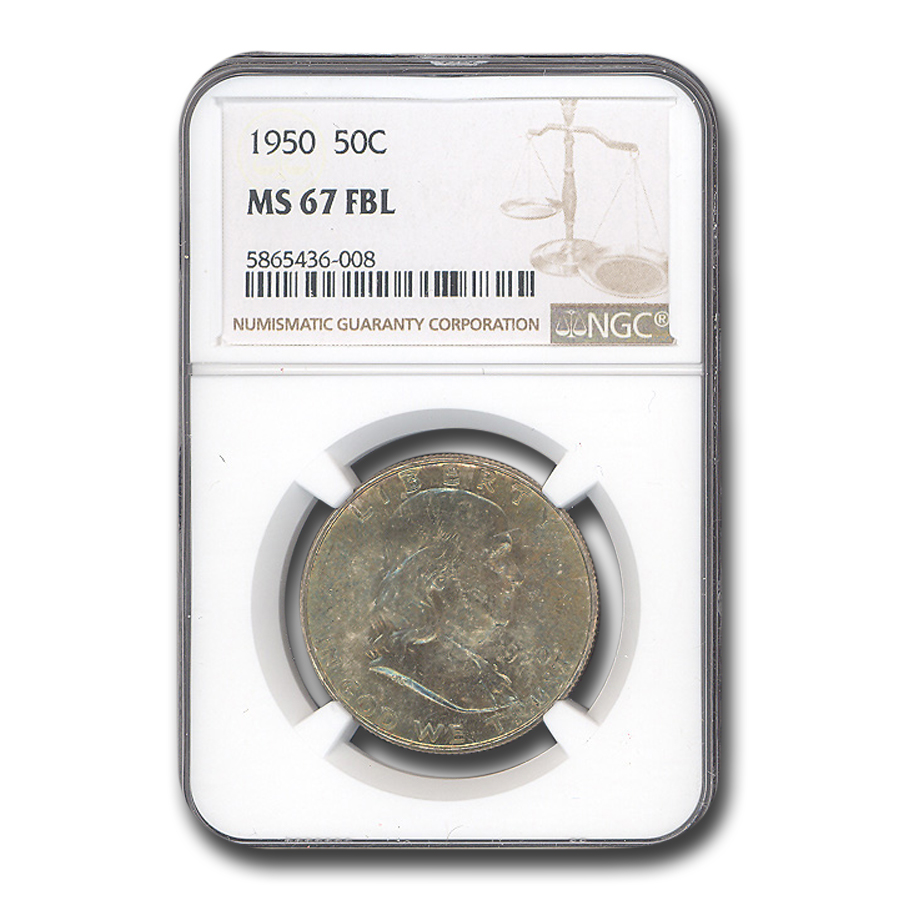 Buy 1950 Franklin Half Dollar MS-67 NGC (FBL)