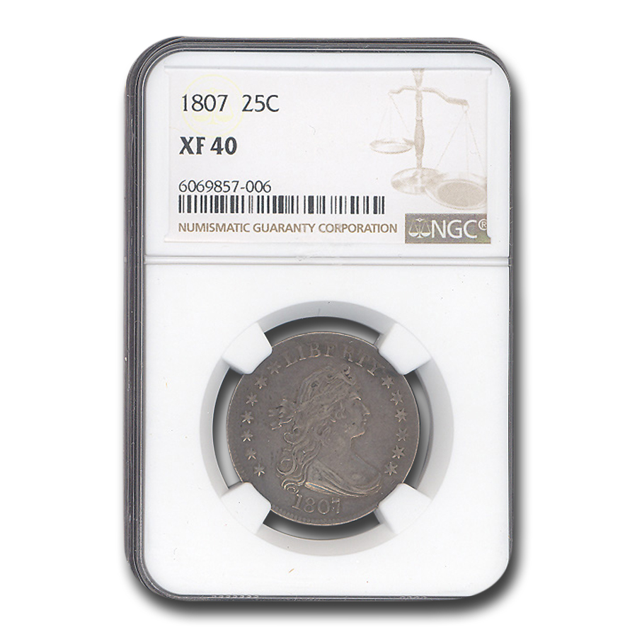 Buy 1807 Draped Bust Quarter XF-40 NGC - Click Image to Close