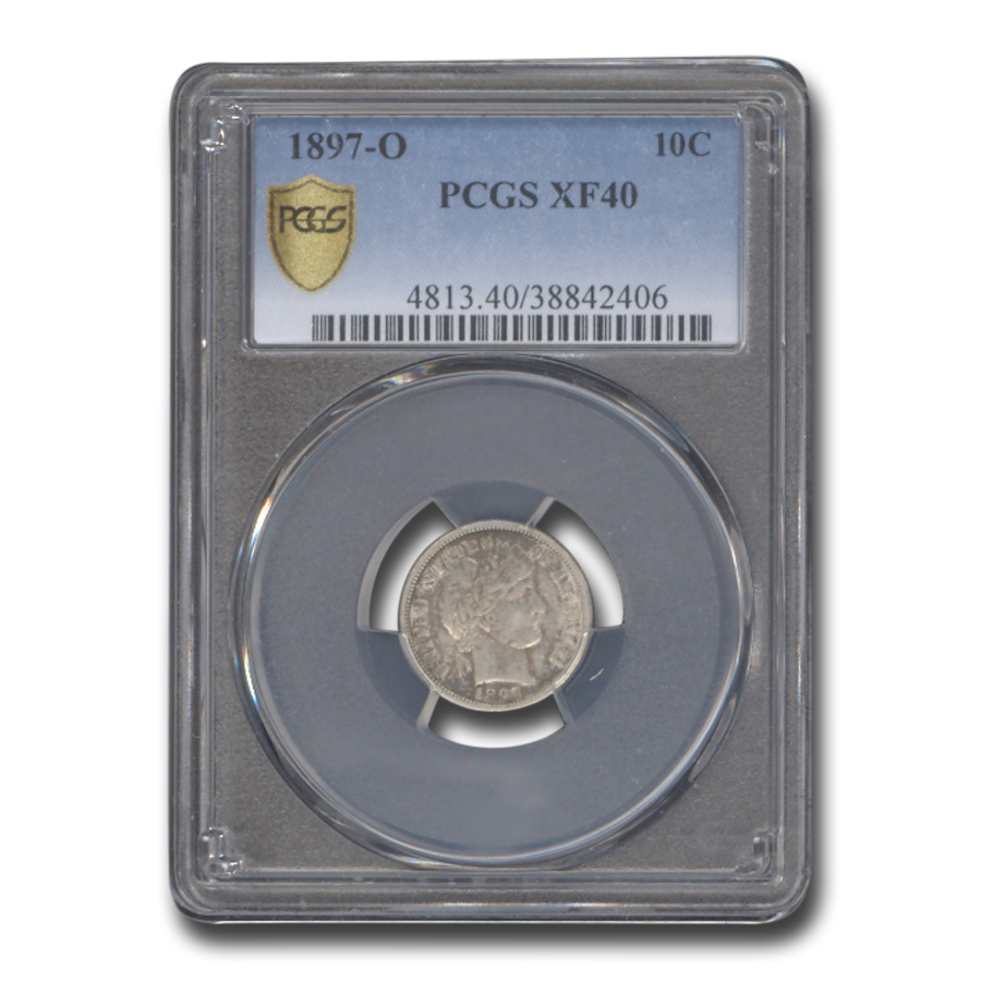 Buy 1897-O Barber Dime XF-40 PCGS