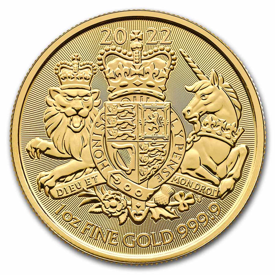 2022 Great Britain 1 oz Gold The Royal Arms BU - Click Image to Close