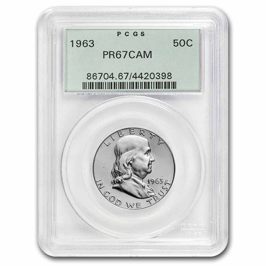 1963 Franklin Half Dollar PR-67 Cameo PCGS (OGH) - Click Image to Close