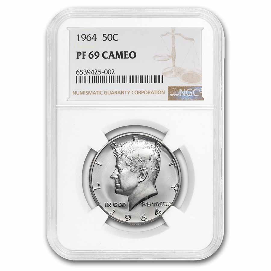 1964 Kennedy Half Dollar PF-69 NGC Cameo - Click Image to Close