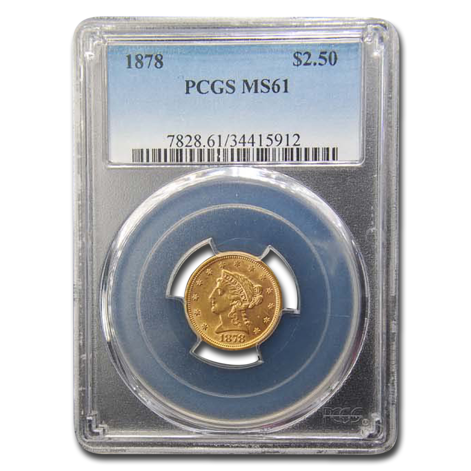 Buy 1878 $2.50 Liberty Gold Quarter Eagle MS-61 PCGS