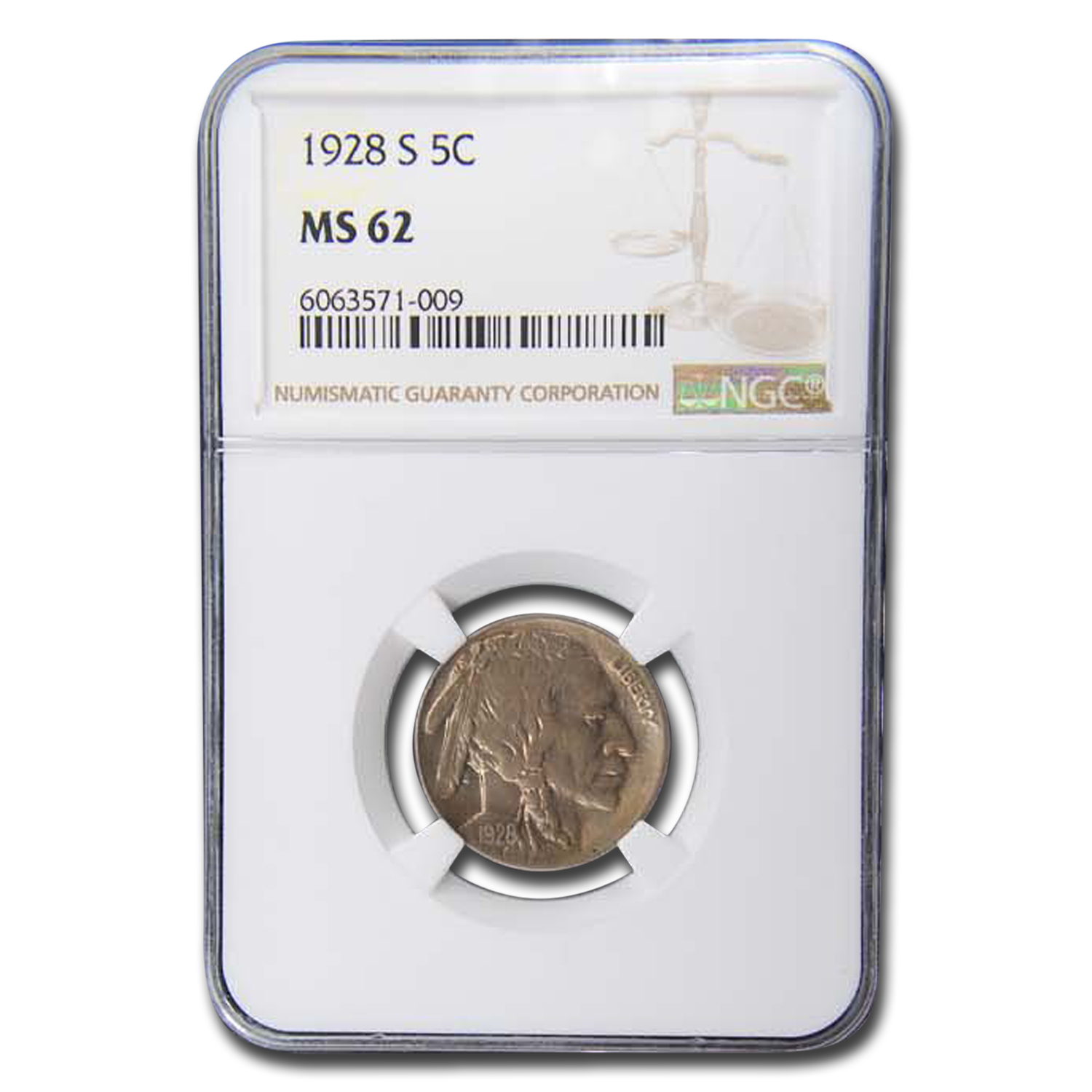 Buy 1928-S Buffalo Nickel MS-62 NGC