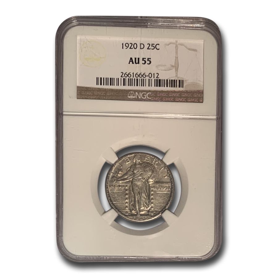 Buy 1920-D Standing Liberty Quarter AU-55 NGC