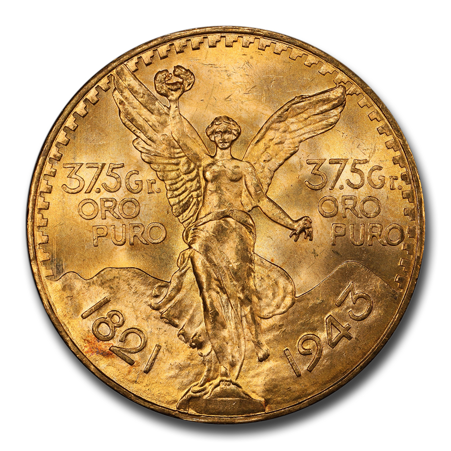 Buy 1943 Mexico Gold 50 Pesos MS-65 PCGS
