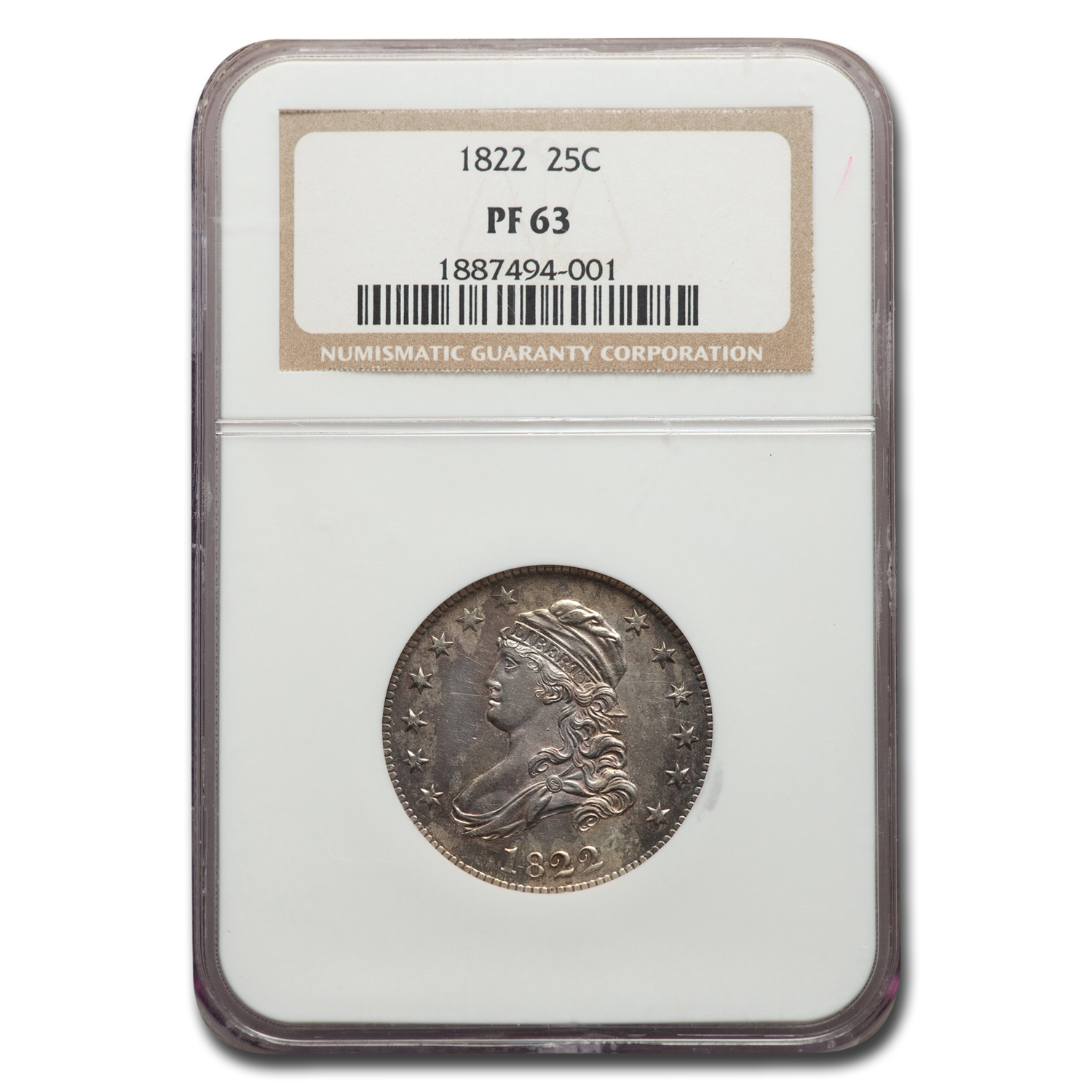 Buy 1822 Capped Bust Quarter PF-63 NGC