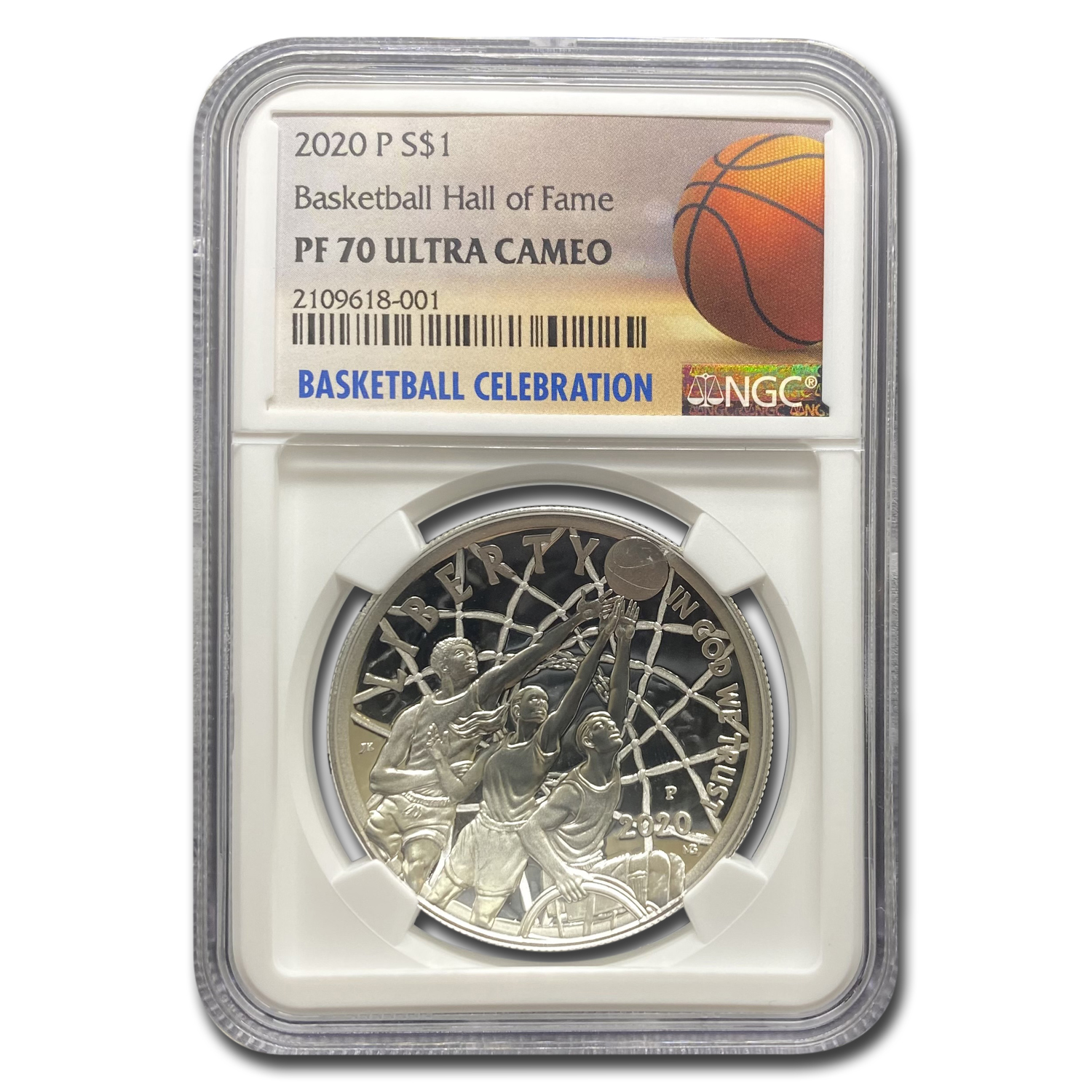 Buy 2020-P Basketball Hall of Fame $1 Silver PF-70 NGC