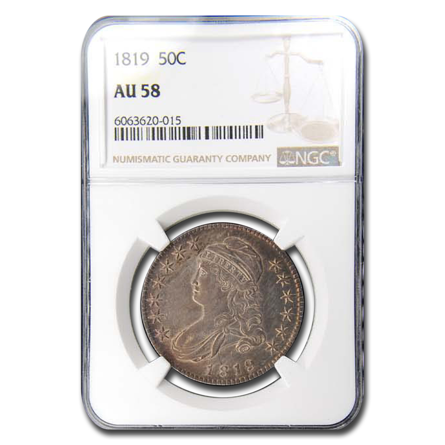 Buy 1819 Capped Bust Half Dollar AU-58 NGC