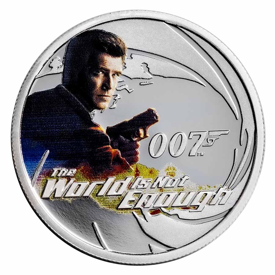 2022 TUV 1/2 oz Ag 007 James Bond Movie The World Is Not Enough