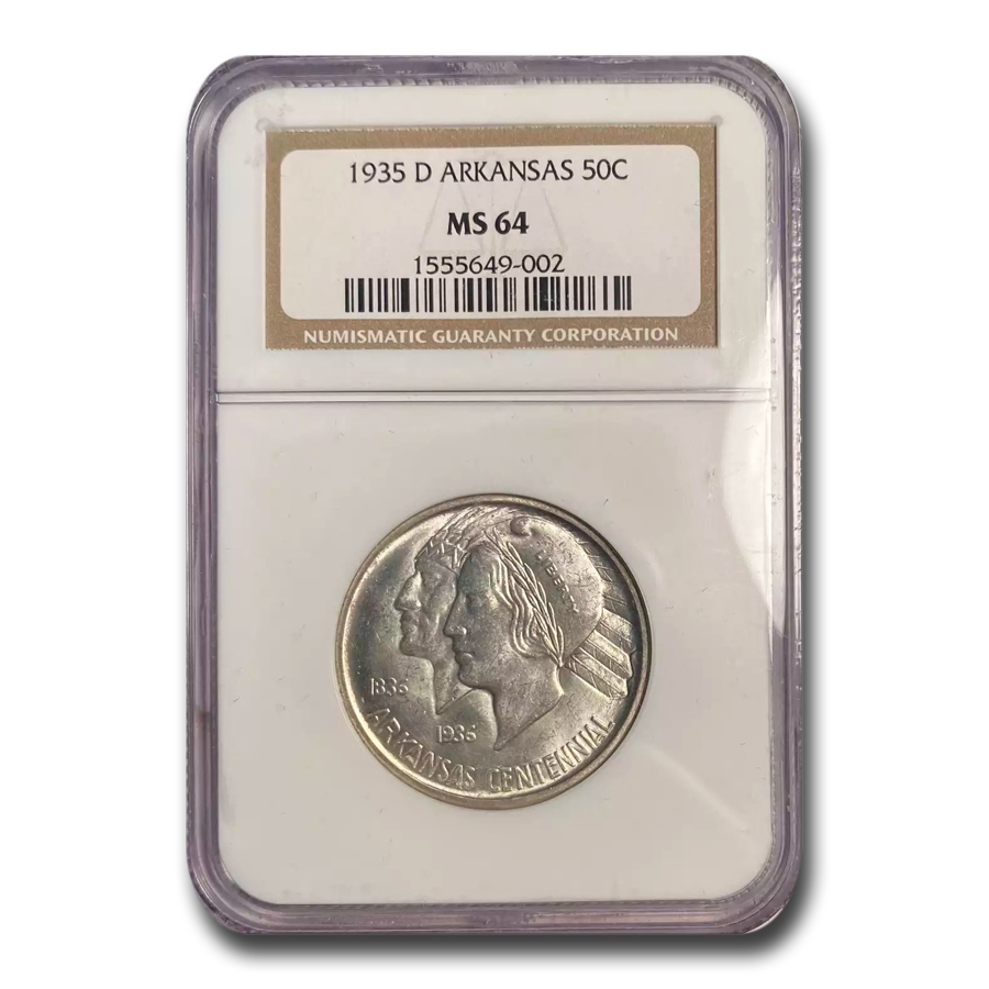 Buy 1935-D Arkansas Centennial Commemorative Half Dollar MS-64 NGC - Click Image to Close