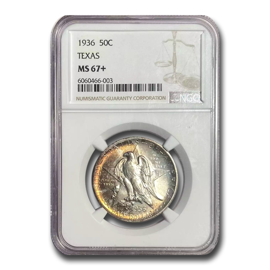 Buy 1936 Texas Centennial Commemorative Half Dollar MS-67+ NGC