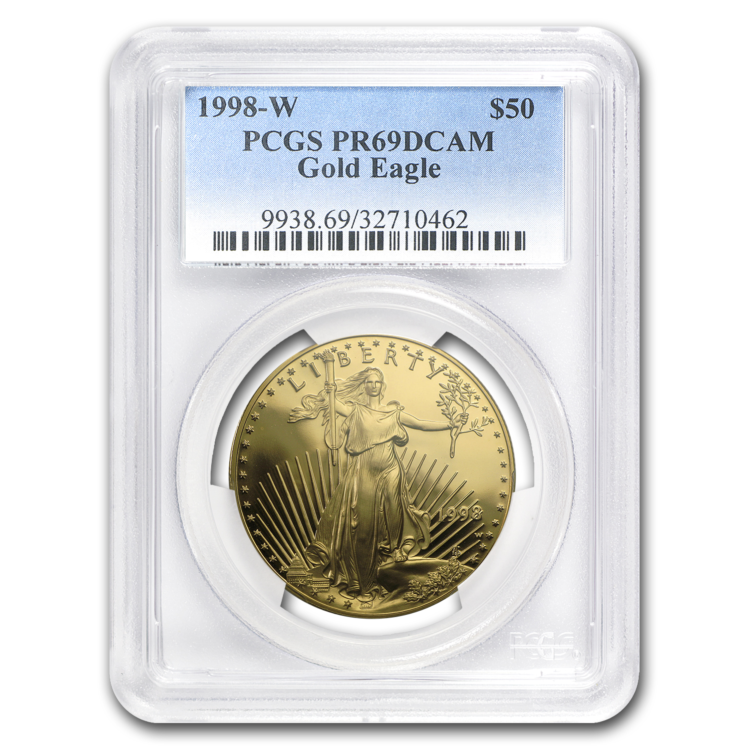 Buy 1998-W 1 oz Proof American Gold Eagle PR-69 DCAM PCGS