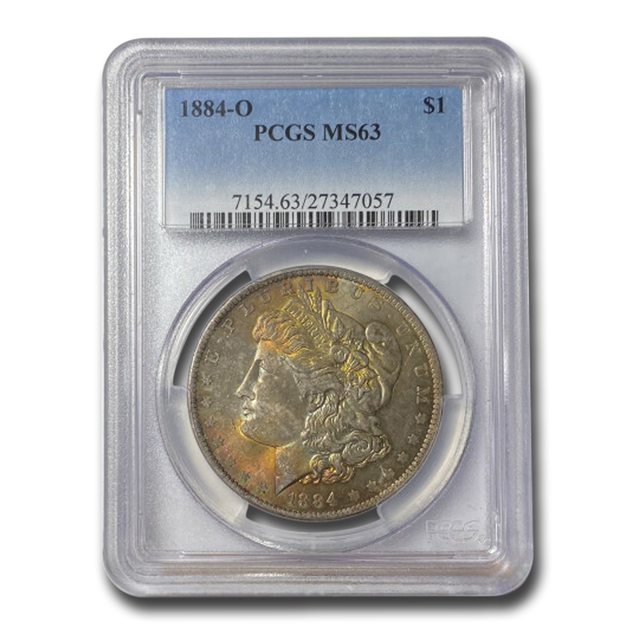 Buy 1884-O Morgan Dollar MS-63 PCGS (Obv Toning)
