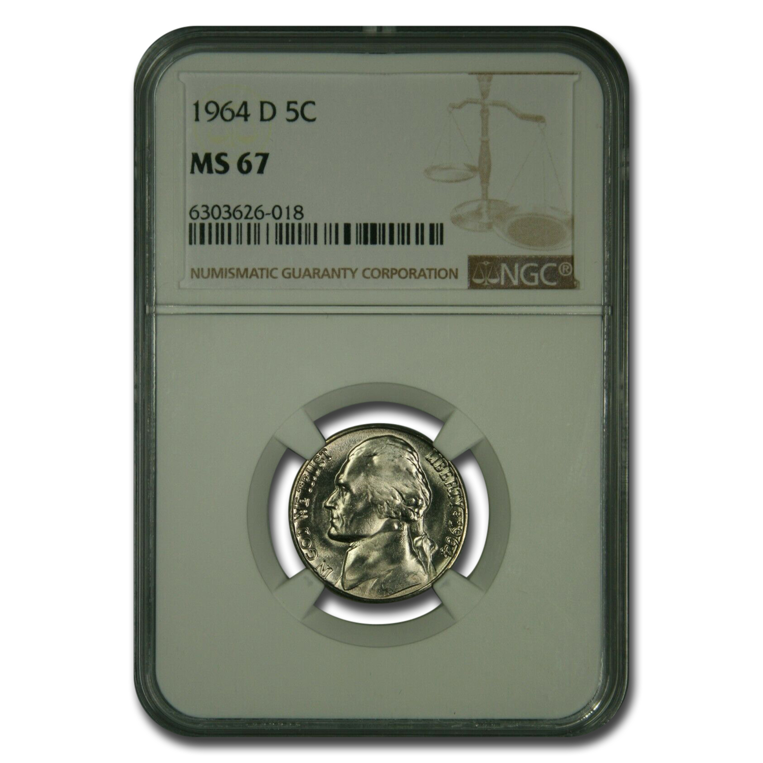 Buy 1964-D Jefferson Nickel MS-67 NGC