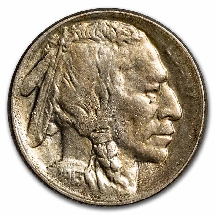 Buy 1913-S Type II Buffalo Nickel Cleaned Details BU