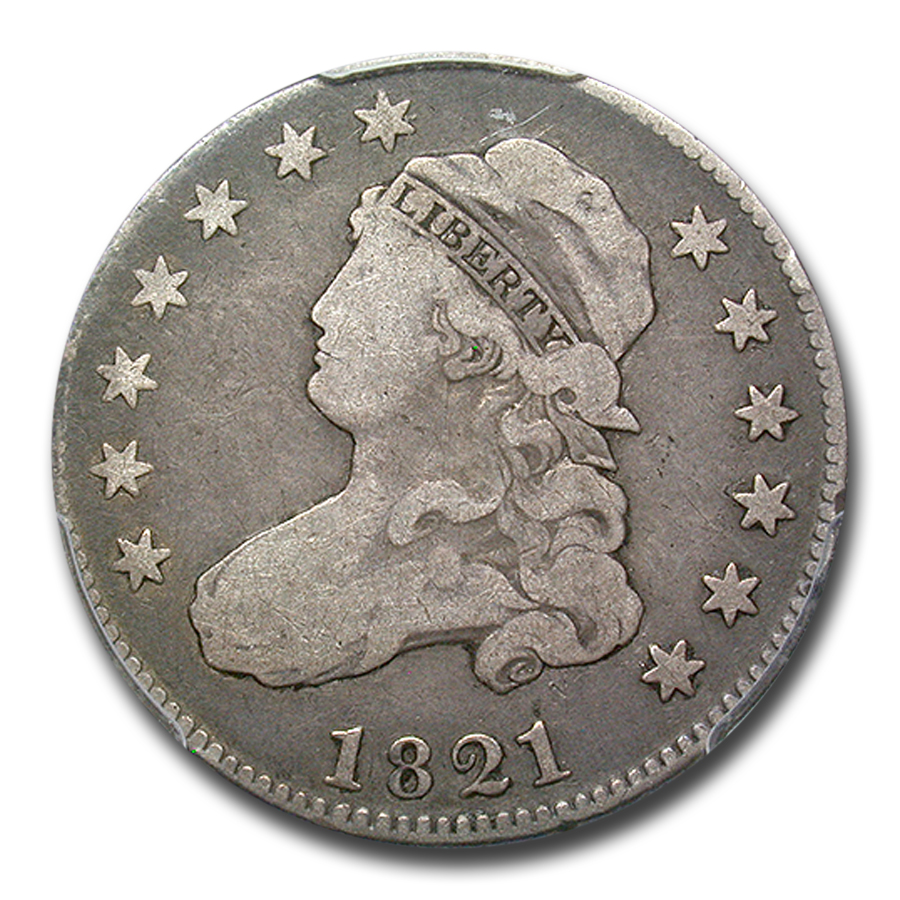 Buy 1821 Capped Bust Quarter Fine-12 PCGS