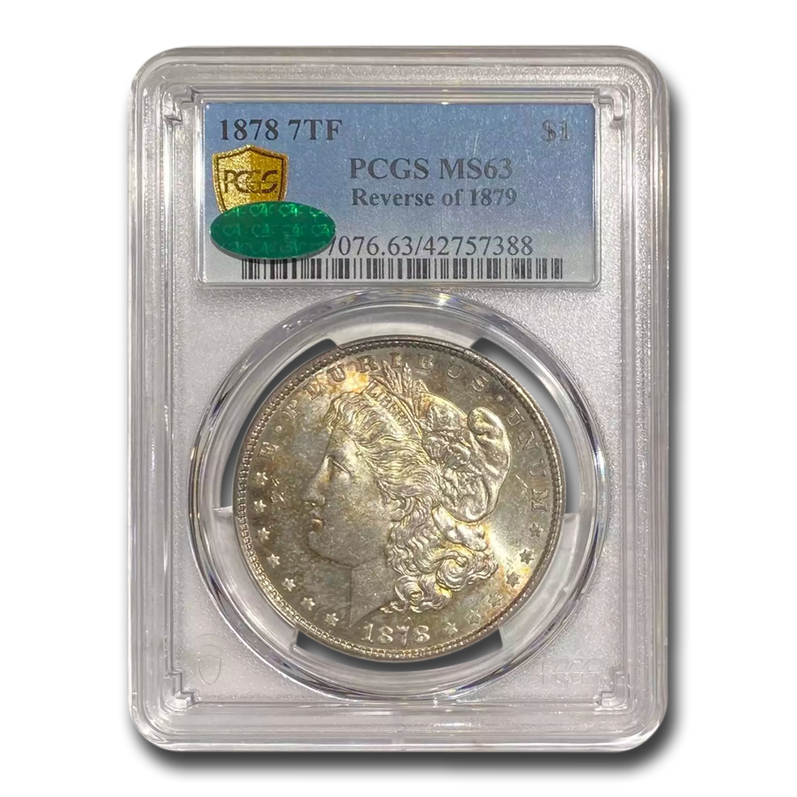 Buy 1878 Morgan Dollar MS-63 PCGS CAC