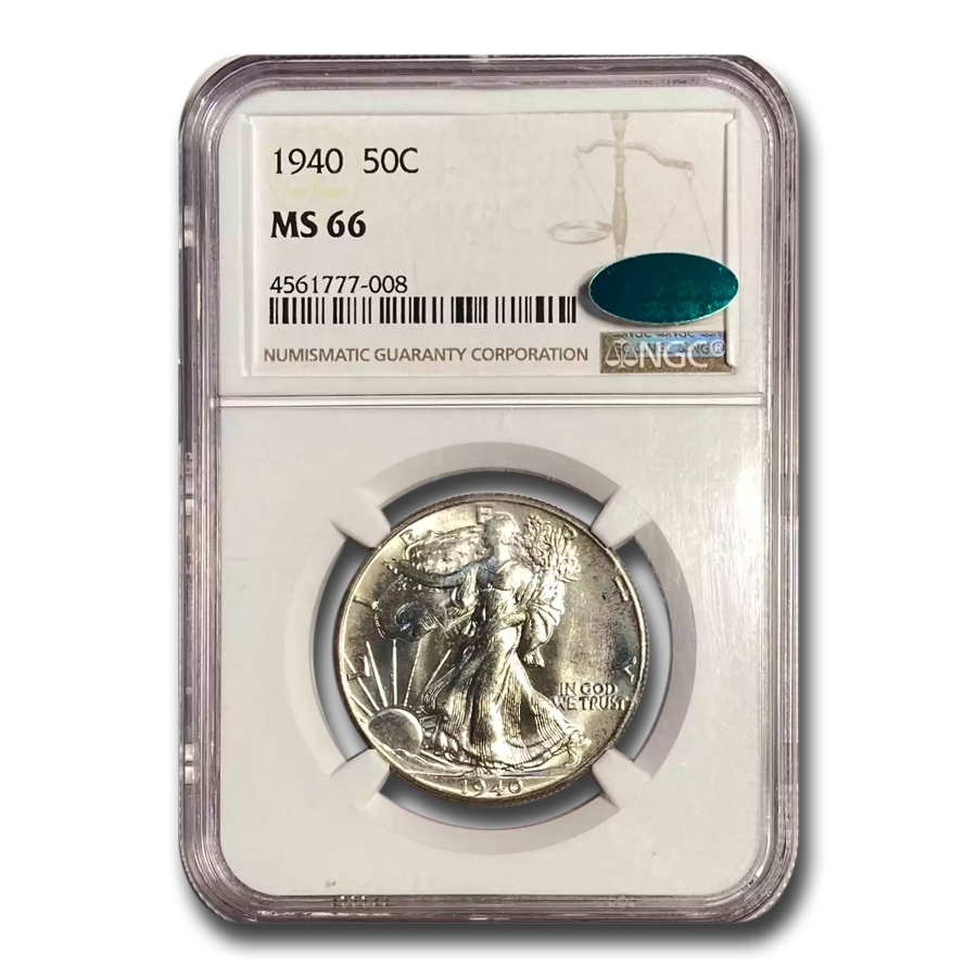 Buy 1940 Walking Liberty Half Dollar MS-66 NGC CAC