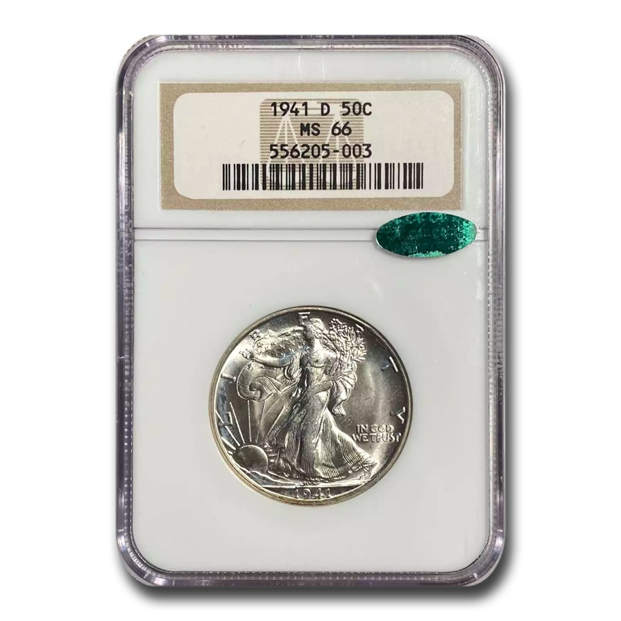 Buy 1941-D Walking Liberty Half Dollar MS-66 NGC CAC