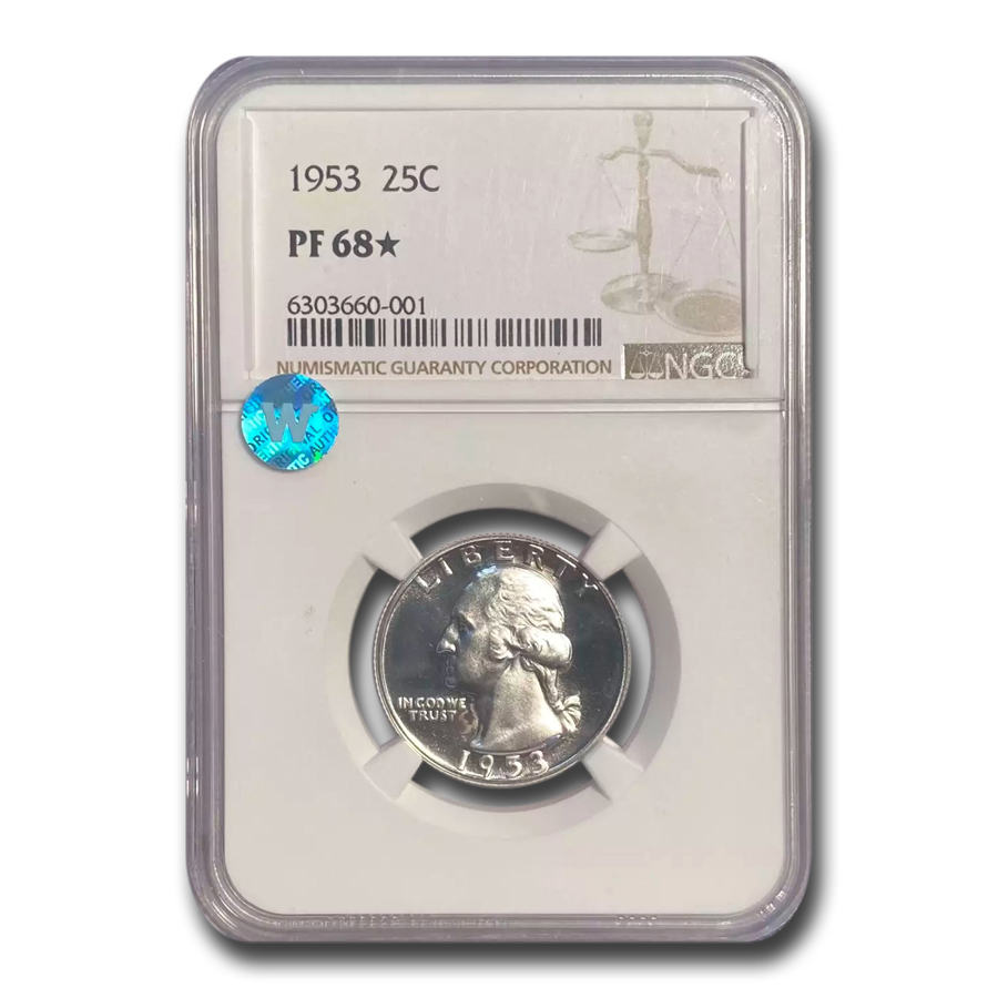 Buy 1953 Washington Quarter PF-68* NGC - Click Image to Close