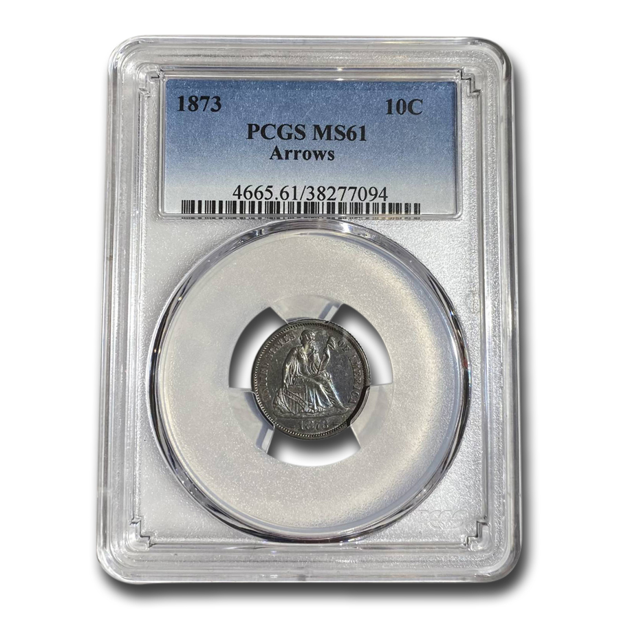 Buy 1873 Liberty Seated Dime MS-61 PCGS