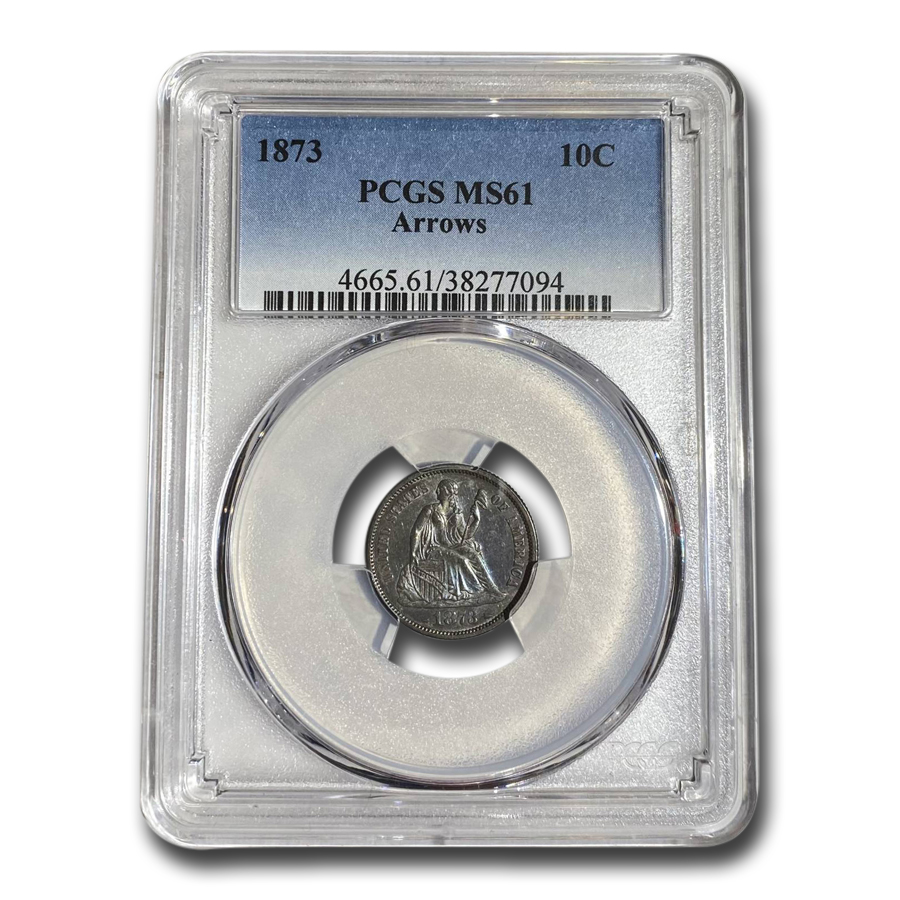 Buy 1873 Liberty Seated Dime MS-61 PCGS