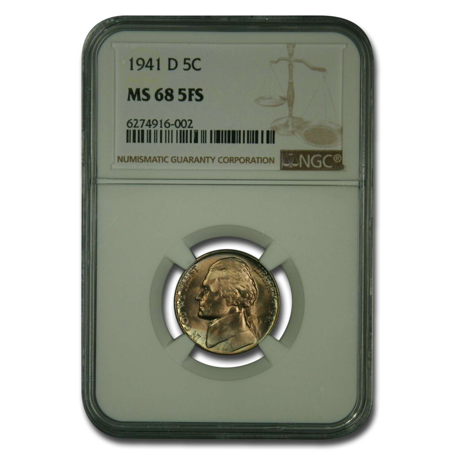 Buy 1941-D Jefferson Nickel MS-68 NGC (FS)