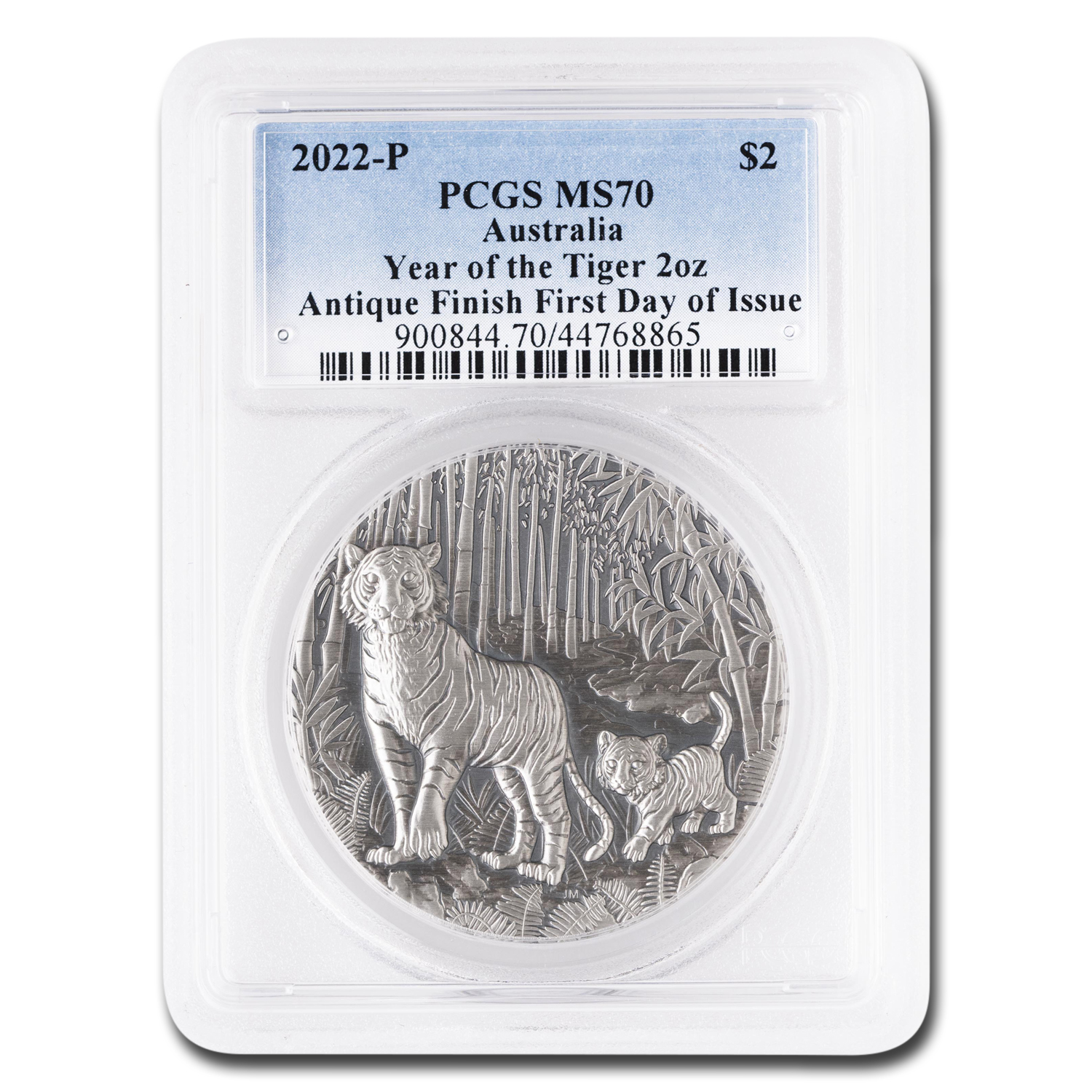 Buy 2022 Australia 2 oz Silver Year of the Tiger MS-70 PCGS (FDI)