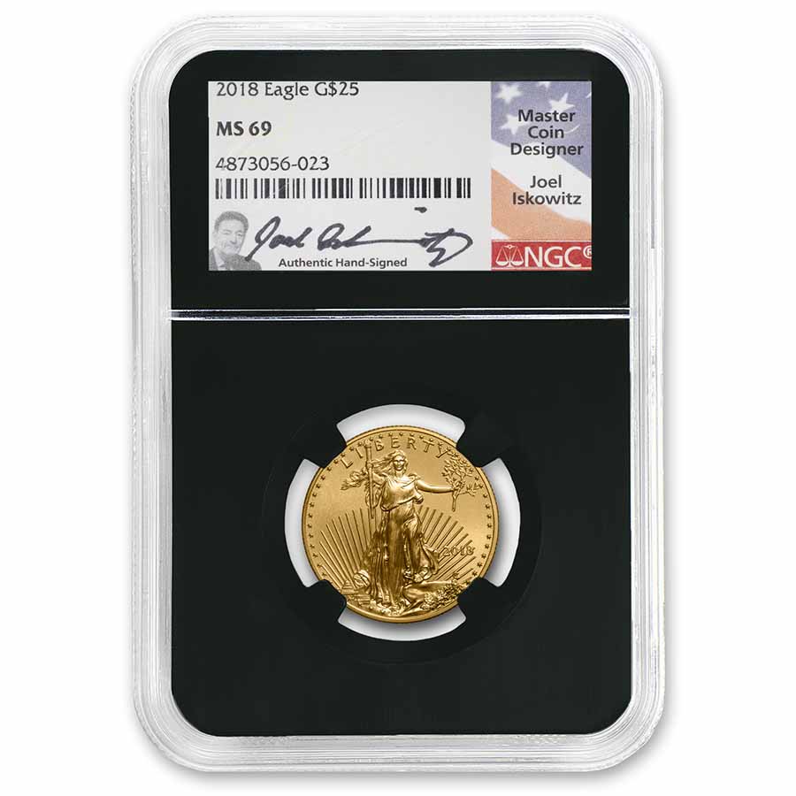 Buy 2018 1/2 oz American Gold Eagle MS-69 Iskowitz