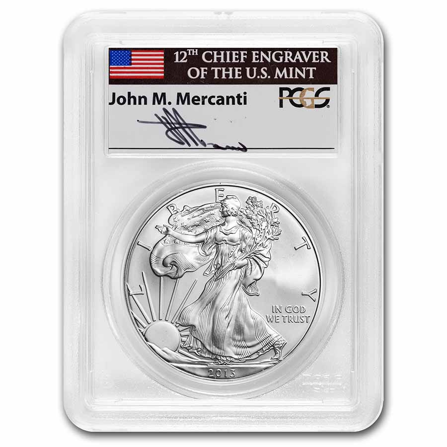 Buy 2013 American Silver Eagle MS-69 FS Mercanti